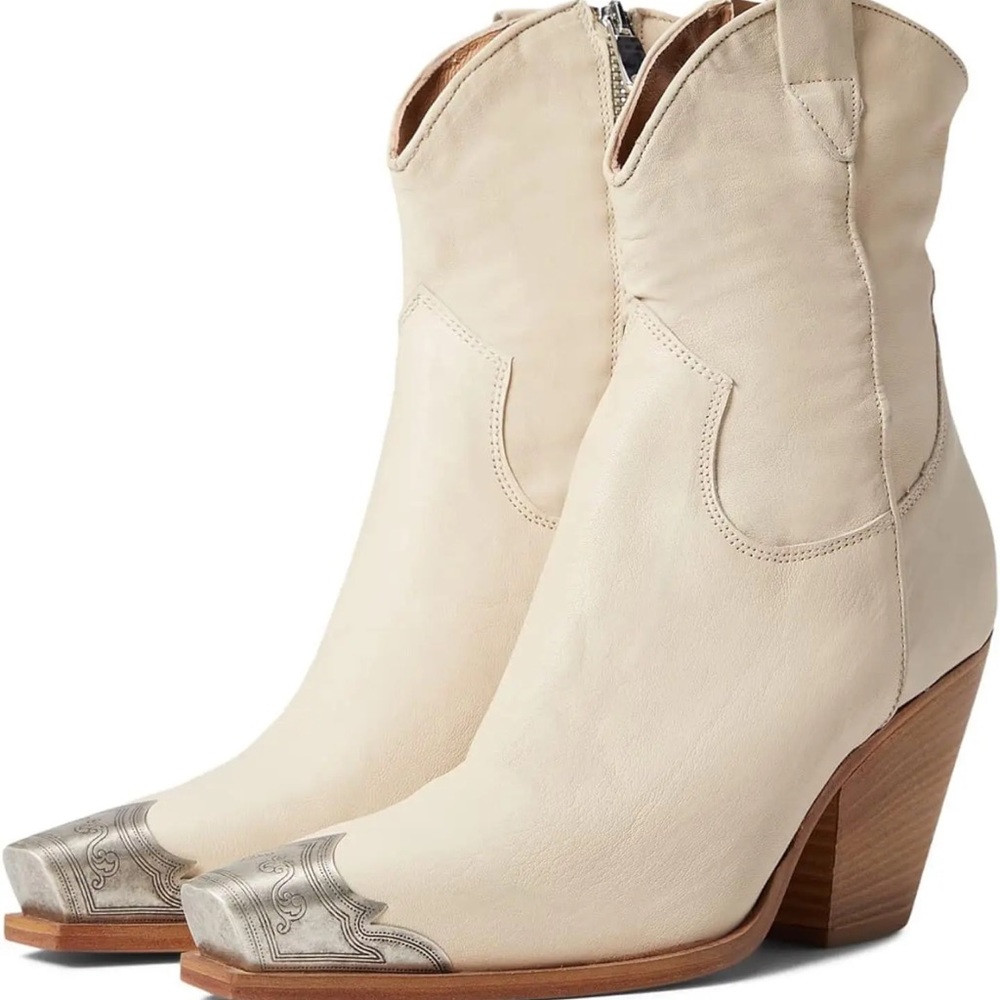 Free People Brayden Western Boot in Bone